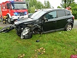 Zderzenie trzech aut na dk8 między Przyłękiem a Bardem
