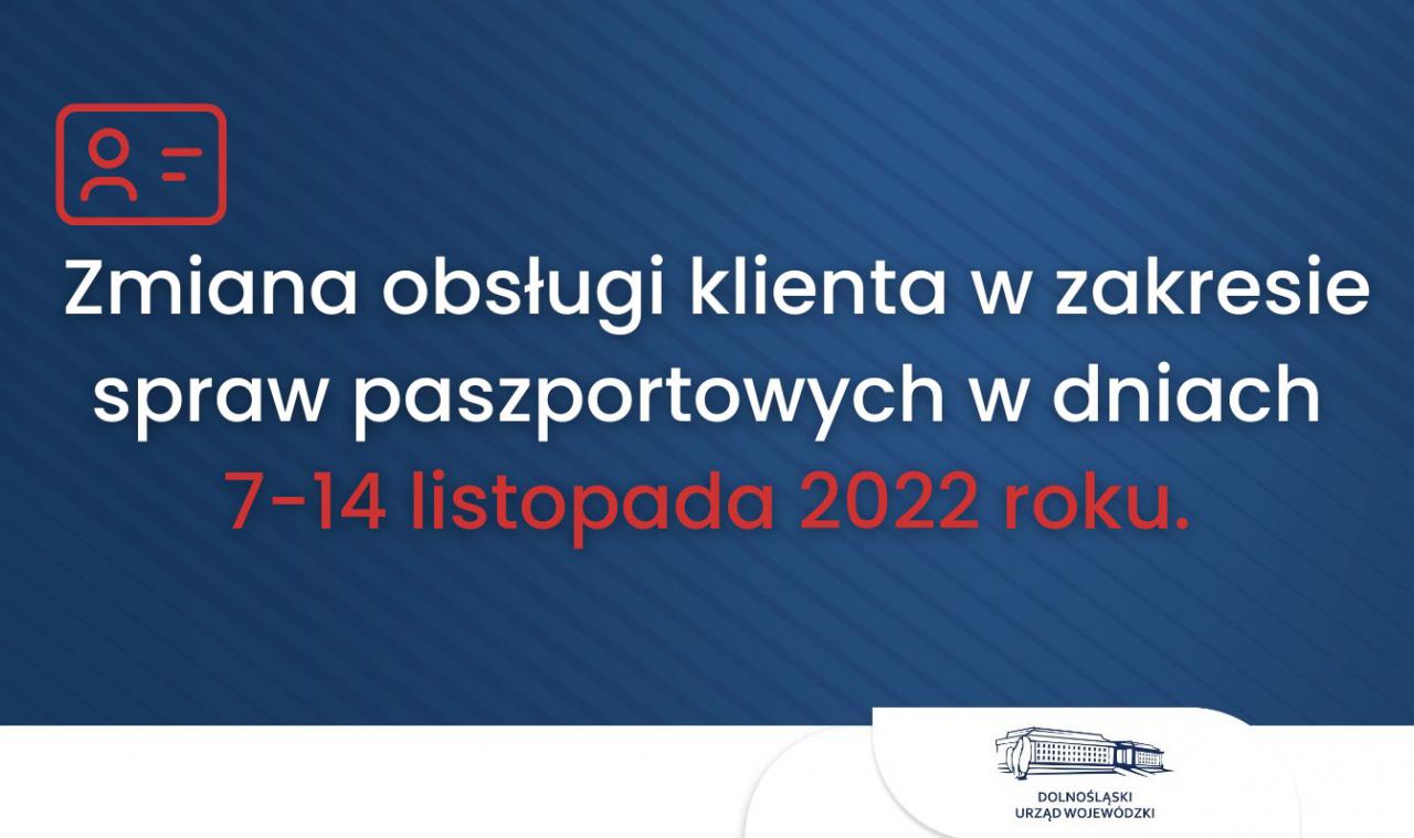 Od 7 do 10 listopada nie złożysz wniosku paszportowego i nie odbierzesz paszportu w Ząbkowicach Śląskich