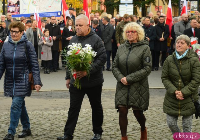 Uroczystości Święta Niepodległości pod Pomnikiem Poległym za Ojczyznę w Ząbkowicach Śląskich 
