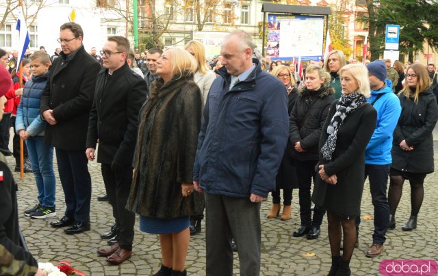 Uroczystości Święta Niepodległości pod Pomnikiem Poległym za Ojczyznę w Ząbkowicach Śląskich 