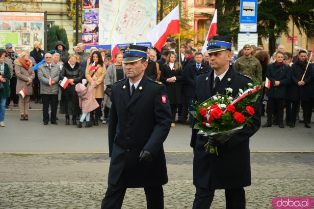 Uroczystości Święta Niepodległości pod Pomnikiem Poległym za Ojczyznę w Ząbkowicach Śląskich 