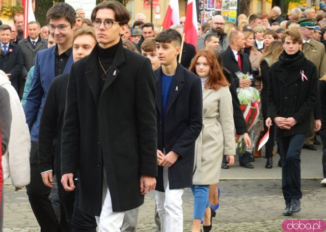 Uroczystości Święta Niepodległości pod Pomnikiem Poległym za Ojczyznę w Ząbkowicach Śląskich 