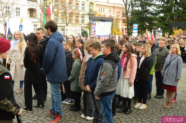 Uroczystości Święta Niepodległości pod Pomnikiem Poległym za Ojczyznę w Ząbkowicach Śląskich 