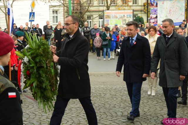 Uroczystości Święta Niepodległości pod Pomnikiem Poległym za Ojczyznę w Ząbkowicach Śląskich 