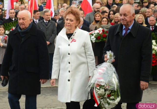 Uroczystości Święta Niepodległości pod Pomnikiem Poległym za Ojczyznę w Ząbkowicach Śląskich 