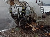 Pożar budynku w Służejowie i szklarni w Braszowicach