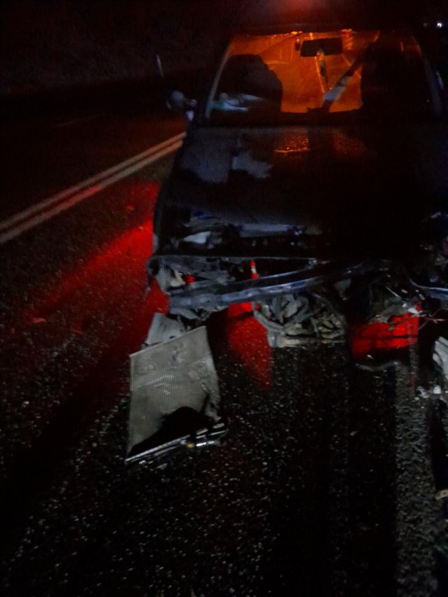 Zderzenie volkswagena i toyoty na dk8 w Dębowinie