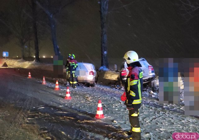 Wypadek na skrzyżowaniu Tarnów - Olbrachcice 