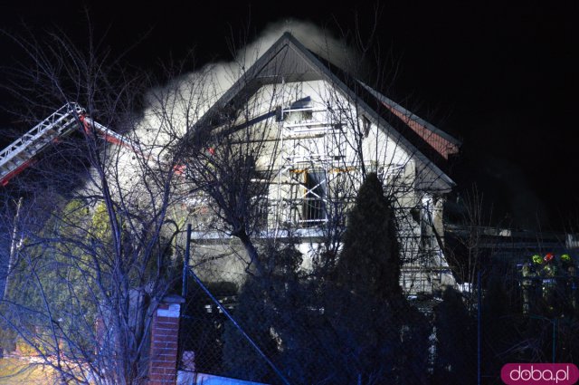 Pożar domu w Kamieńcu Ząbkowickim