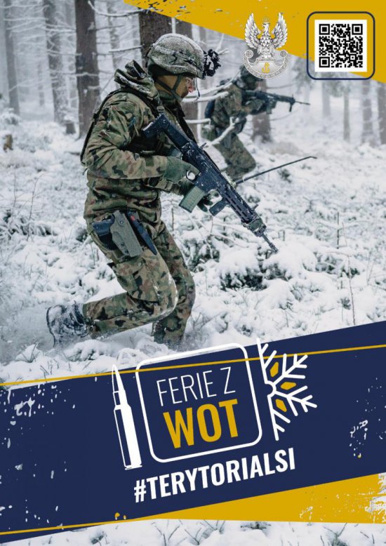 Szkolenie wojskowe dolnośląskich Terytorialsów w czasie ferii zimowych