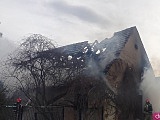 Pożar budynku w Braszowicach