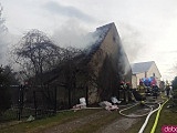 Pożar budynku w Braszowicach