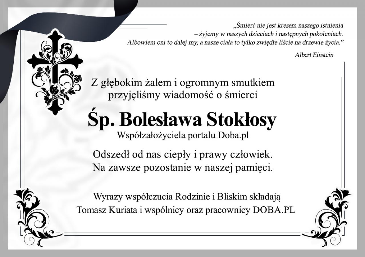 Zmarł Bolesław Stokłosa, współzałożyciel portalu Doba.pl