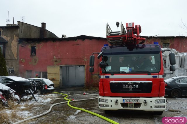 Pożar w budynku starej cegielni