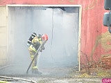 Pożar w budynku starej cegielni