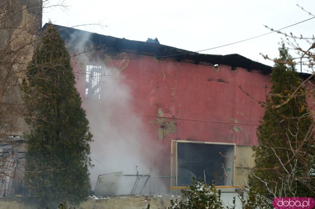 Pożar w budynku starej cegielni