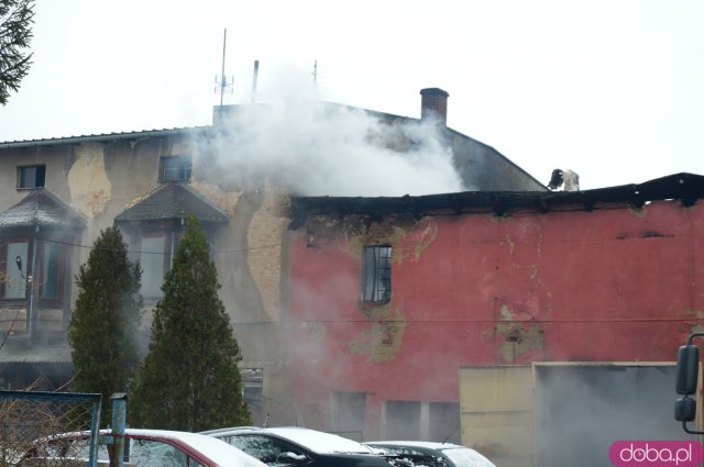 Pożar w budynku starej cegielni