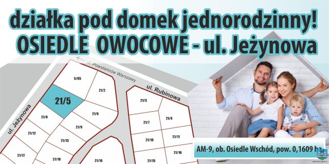 Zamieszkaj przy ul. Jeżynowej w Ząbkowicach Śląskich - działka pod domek jednorodzinny