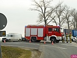 Zderzenie trzech osobówek na skrzyżowaniu dk8 i zjazdu na Tarnów