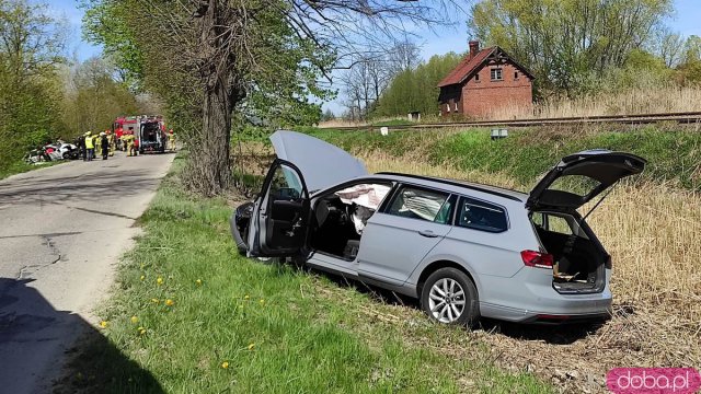 Czołówka na dw382 między Kamieńcem Ząbkowickim a Paczkowem