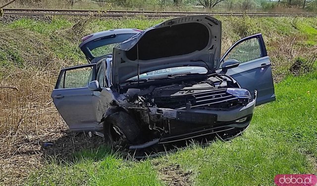 Czołówka na dw382 między Kamieńcem Ząbkowickim a Paczkowem