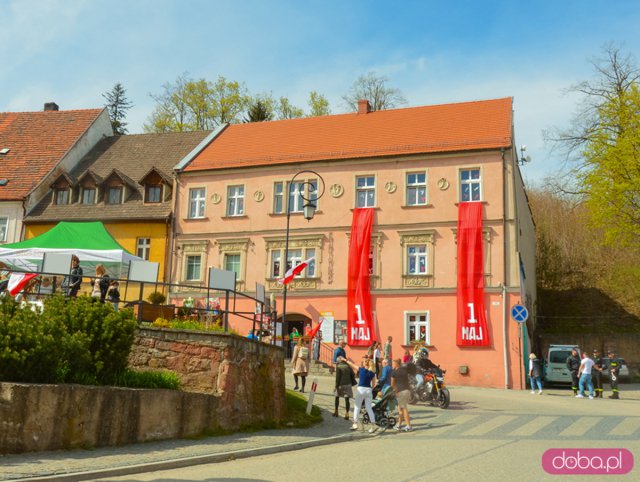 Pochód pierwszomajowy w Srebrnej Górze