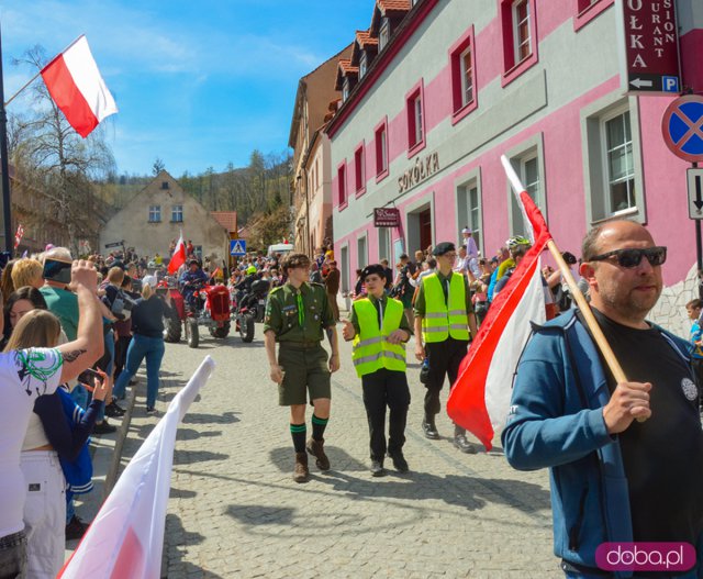 Pochód pierwszomajowy w Srebrnej Górze