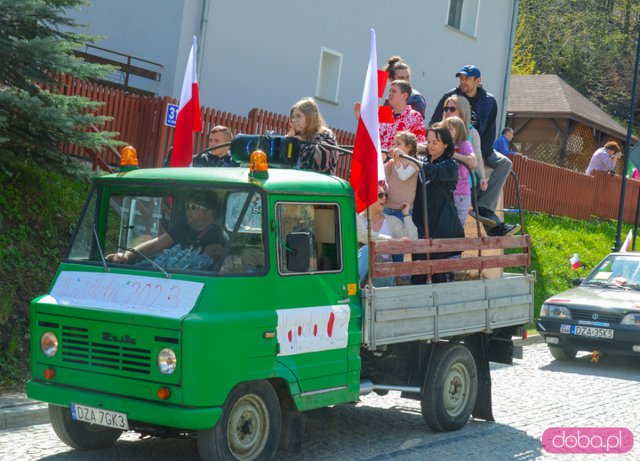 Pochód pierwszomajowy w Srebrnej Górze