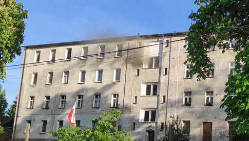 Pożar mieszkania w Stoszowicach