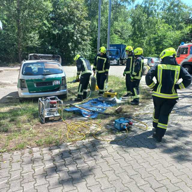 Strażacy z gminy Stoszowice na ćwiczeniach w Berlinie 