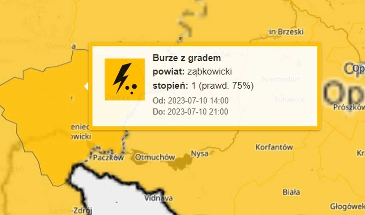 UWAGA! BURZE Z GRADEM