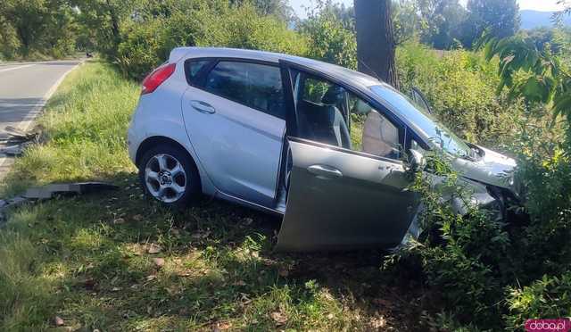 Wypadek z udziałem dwóch osobówek i rowerzysty między Kamieńcem a Strąkową