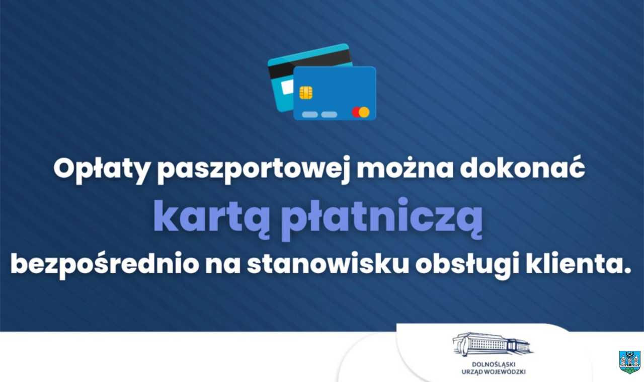 Terenowy Punkt Paszportowy w Ząbkowicach Śląskich przyjmuje opłaty kartą płatniczą