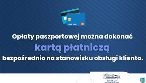 Terenowy Punkt Paszportowy w Ząbkowicach Śląskich przyjmuje opłaty kartą płatniczą
