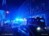 Dwa nocne pożary - elementów sceny na Rynku i w kamienicy 