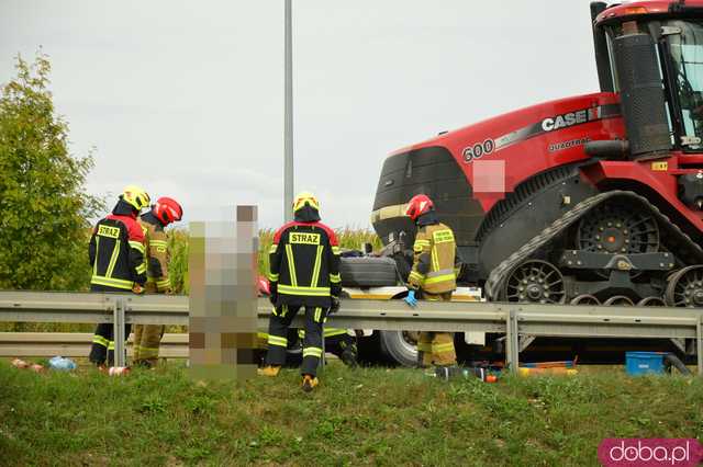 Dwa pożary samochodów ciężarowych na ósemce 