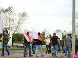 Rolnicy protestują na dk8 w Ząbkowicach Śląskich