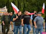 Rolnicy protestują na dk8 w Ząbkowicach Śląskich