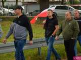Rolnicy protestują na dk8 w Ząbkowicach Śląskich