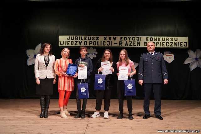 Finał XXV Jubileuszowej Edycji Konkursu Wiedzy o Policji „Razem Bezpieczniej”