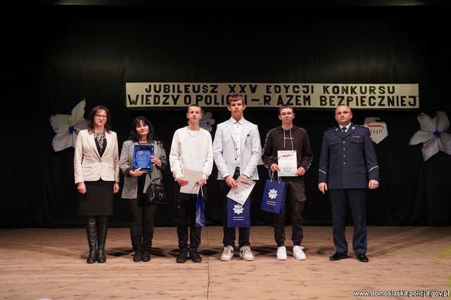 Finał XXV Jubileuszowej Edycji Konkursu Wiedzy o Policji „Razem Bezpieczniej”