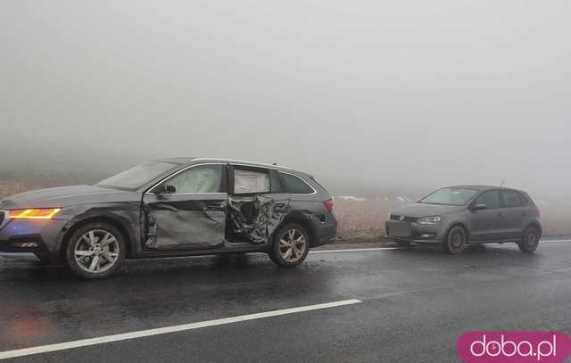 Zderzenie trzech osobówek między Kluczową a Piławą