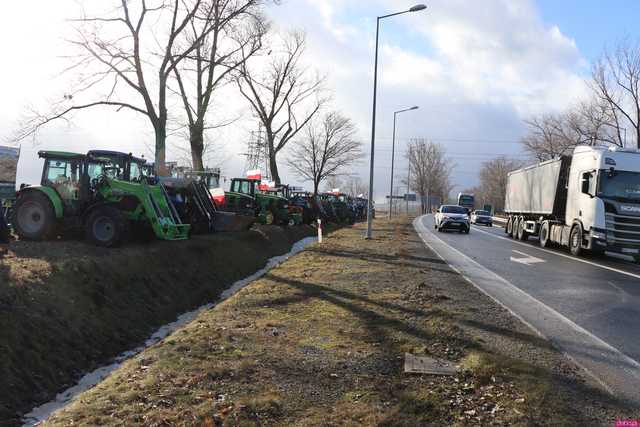 Protest rolników: Na razie w Ząbkowicach nie stosujemy pełnej blokady dróg
