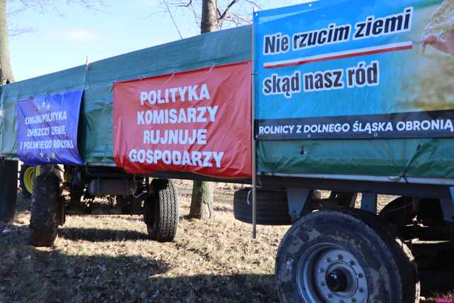 Protest rolników: Na razie w Ząbkowicach nie stosujemy pełnej blokady dróg