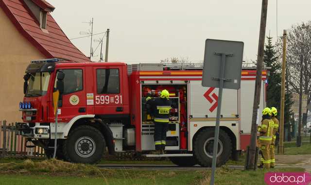Pożar w domu jednorodzinnym w Lutomierzu