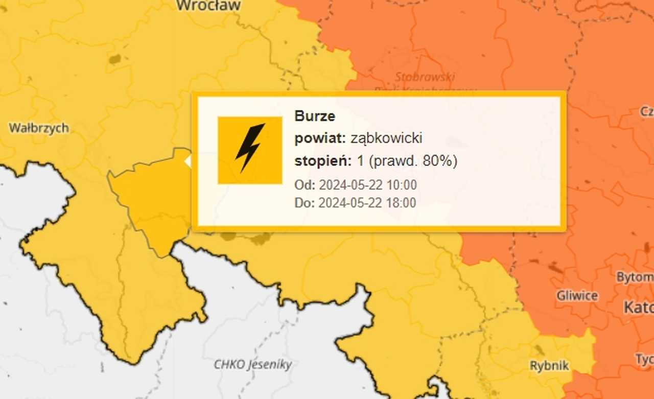 Uwaga! Możliwe burze i porywisty wiatr