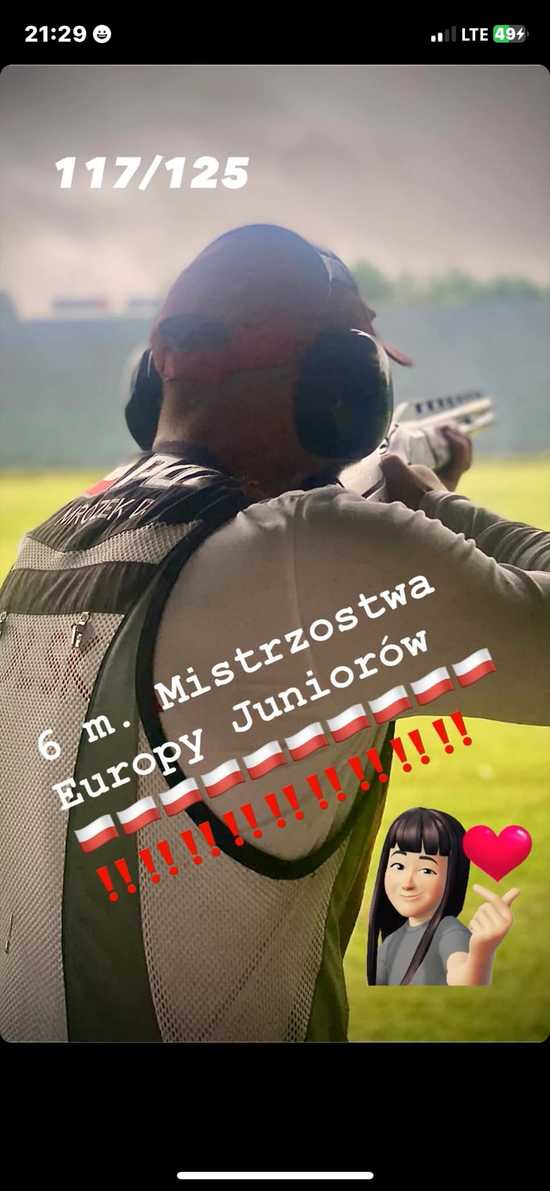 Daniel Mrozek szóstym zawodnikiem Europy w konkurencji Trap Juniorów