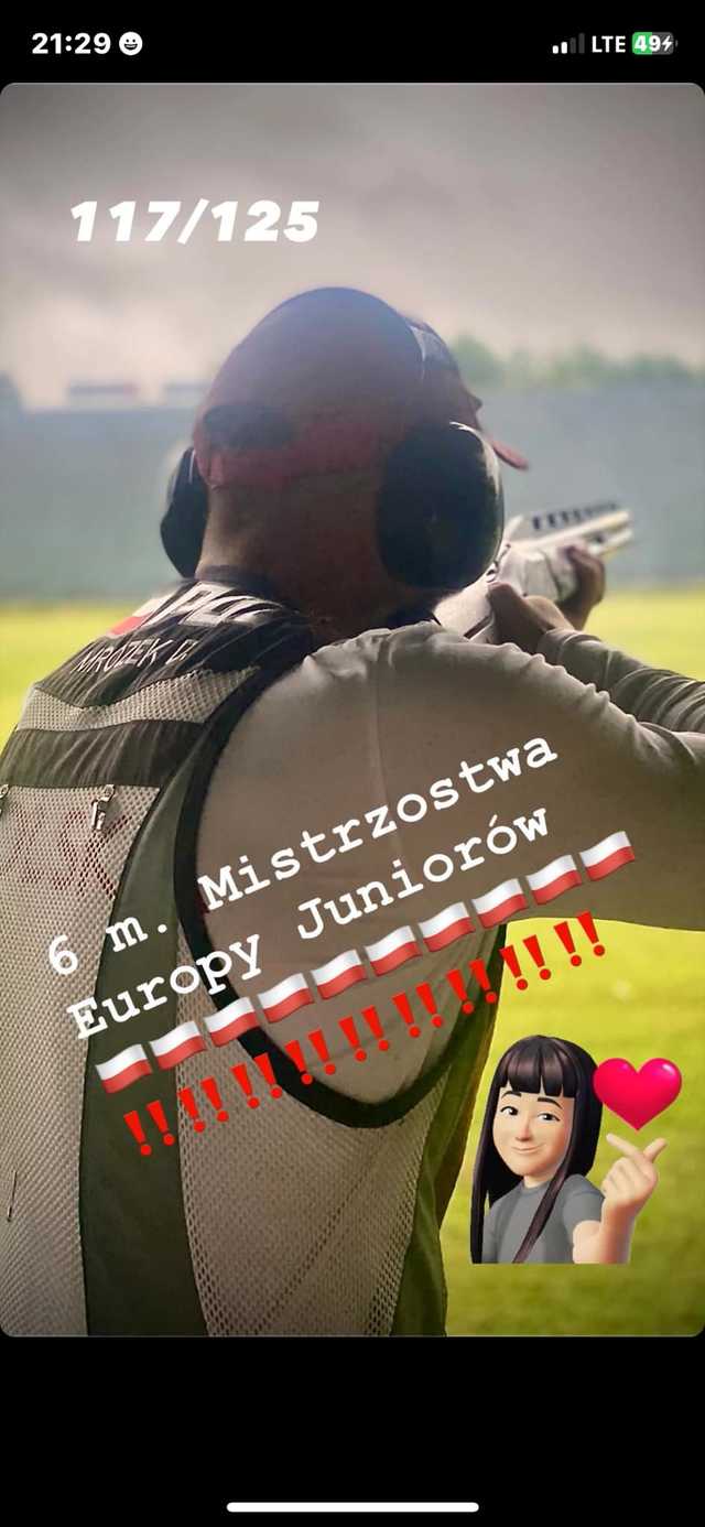 Daniel Mrozek szóstym zawodnikiem Europy w konkurencji Trap Juniorów