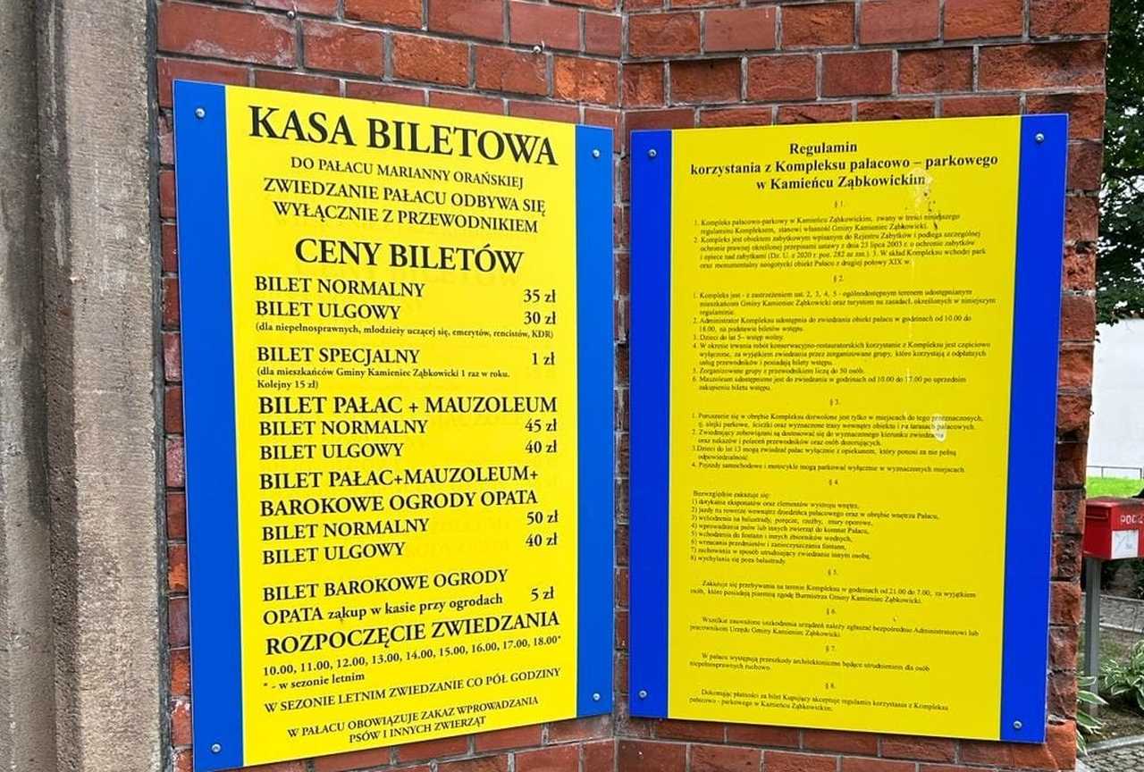 Zwiedzanie Pałacu Marianny Orańskiej dla mieszkańców gminy za symboliczną złotówkę. Na jakich zasadach?