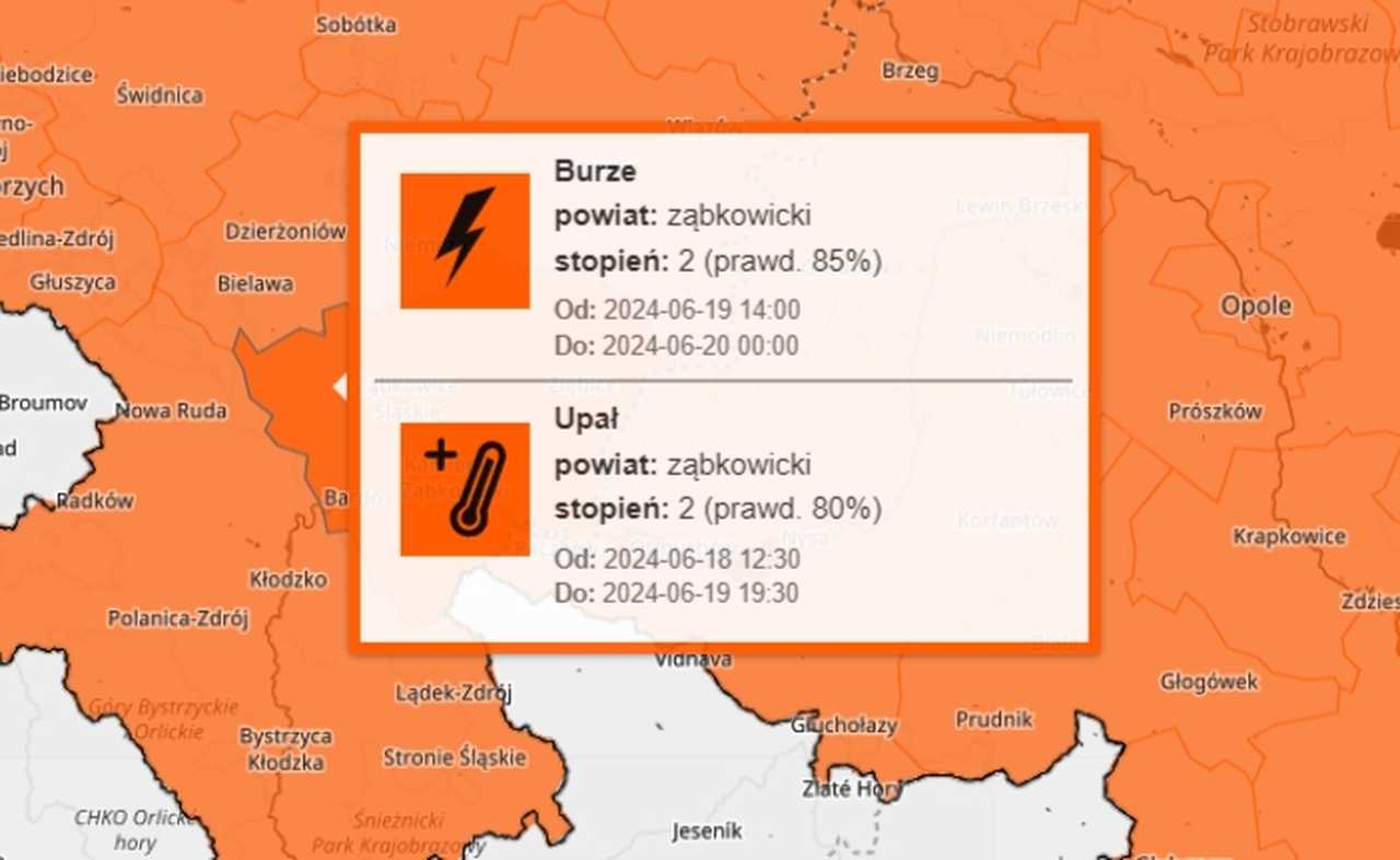 Uwaga! Upały i burze